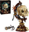 Juego de construcción de globo de calavera pirata, 1136 piezas, kit de