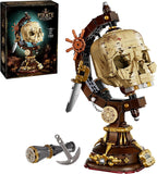 Juego de construcción de globo de calavera pirata, 1136 piezas, kit de