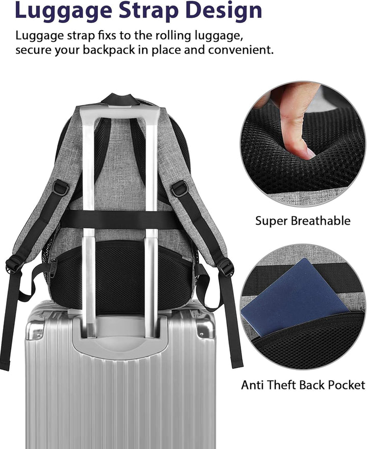 MATEIN Mochila de trabajo de 17 pulgadas para hombres y mujeres, re...