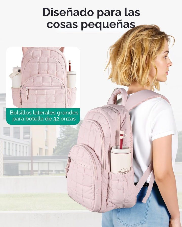 BAGSMART Mochila para portátil universitaria, mochila de viaje para...