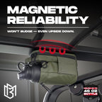 Bolsa magnética para botellas, para hombres y mujeres, bolsa de gimnasio para gimnasio, viajes, trabajo y deportes, mantén tus artículos fuera del suelo sucio del gimnasio con accesorio magnético (verde)