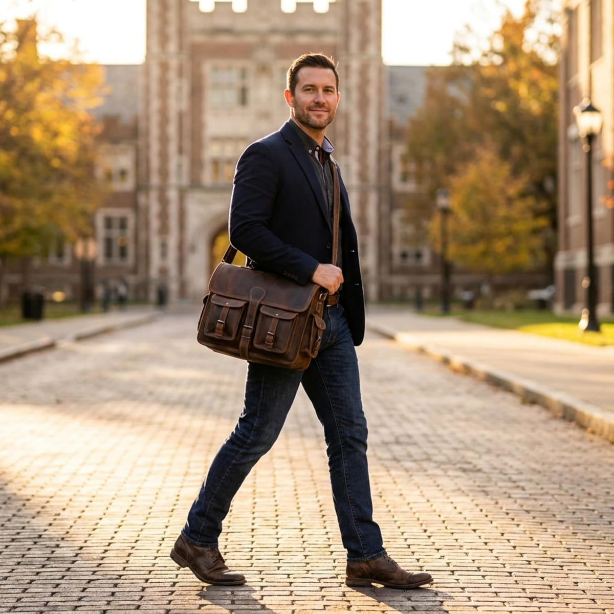 Maletín de cuero para trabajo para hombres y mujeres marrón oscuro bandolera Satchel de cuero genuino bolso de oficina para hombres y mujeres para computadora de 18 pulgadas viaje messenger bolsa para laptop Cureo