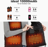 FERNIDA Cargador portátil de batería USB 5V 3A de 10000 mAh para ch...