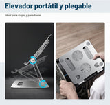 YICOSUN Soporte de refrigeración ajustable para laptop con 2 ventil...