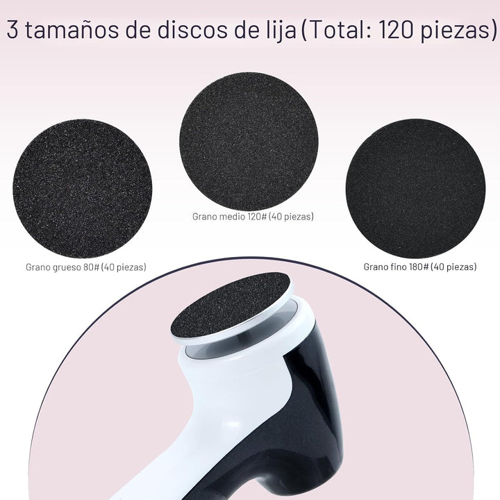 AprElm-E7 Removedor de callos eléctrico recargable para pies con di...
