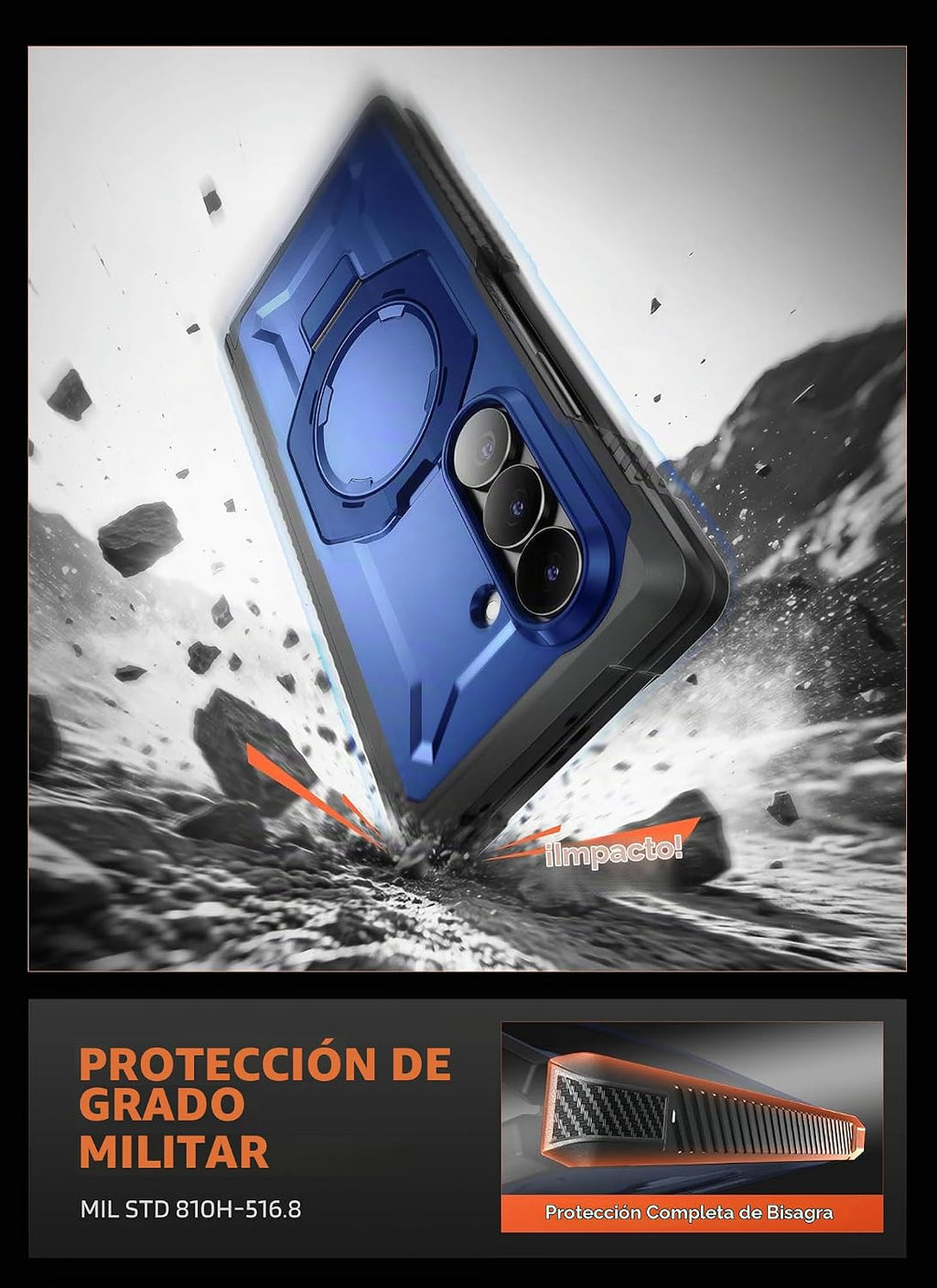 SUPCASE Funda para Galaxy Z Fold 8 Ultra, pantalla de vidrio y privacidad