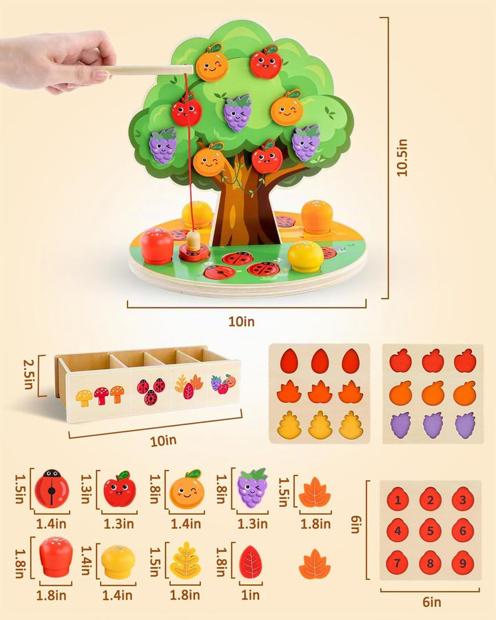 Juguete de clasificación de madera Montessori para niños de 3 a 5 a...