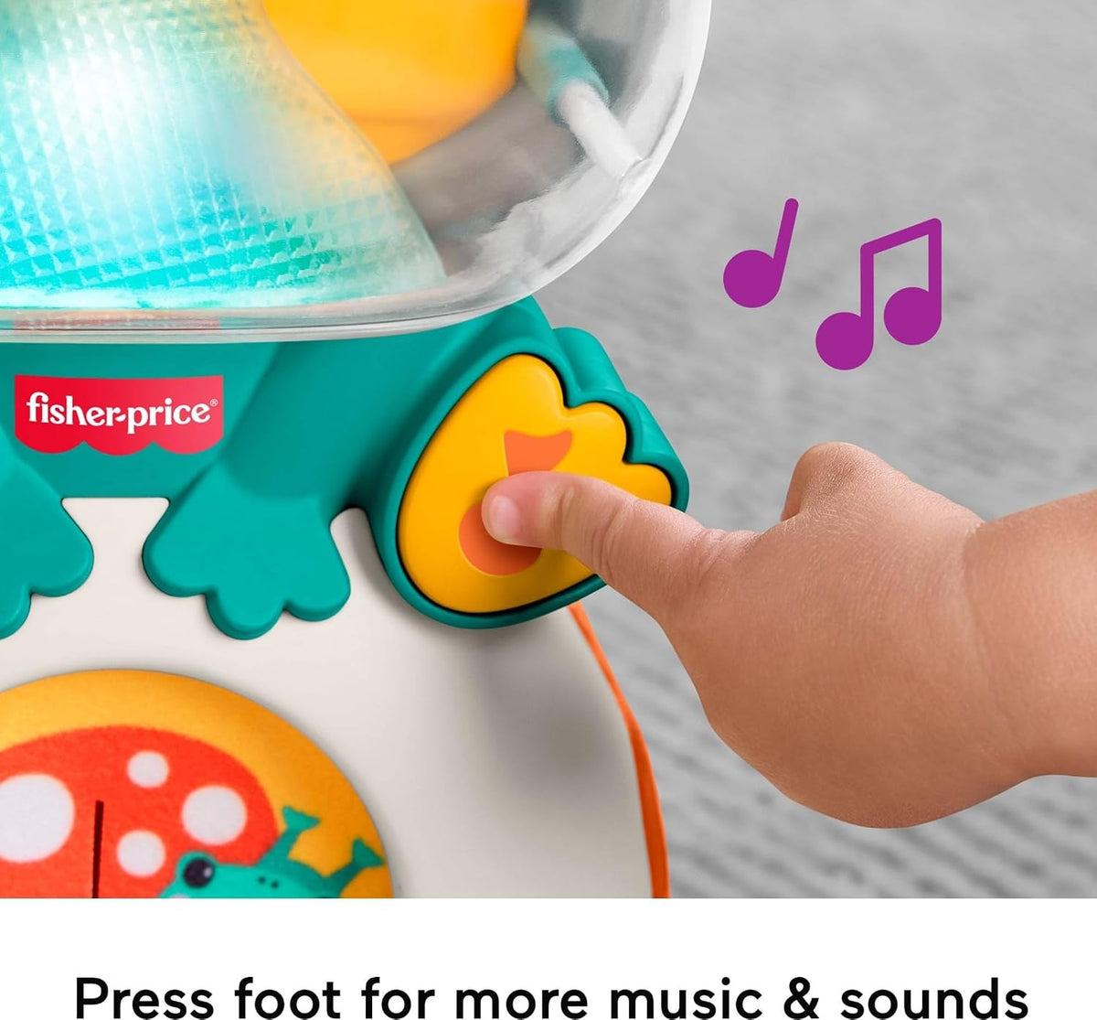 Fisher-Price Juguete Rana que Ilumina y Rueda
