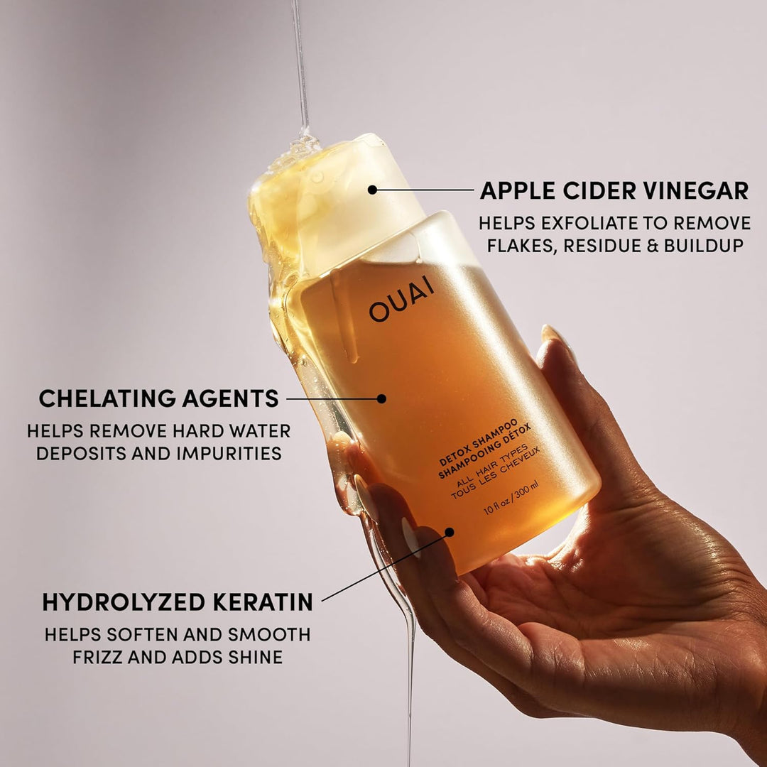 OUAI Detox - Recambio de champú clarificante para acumulación, suci...