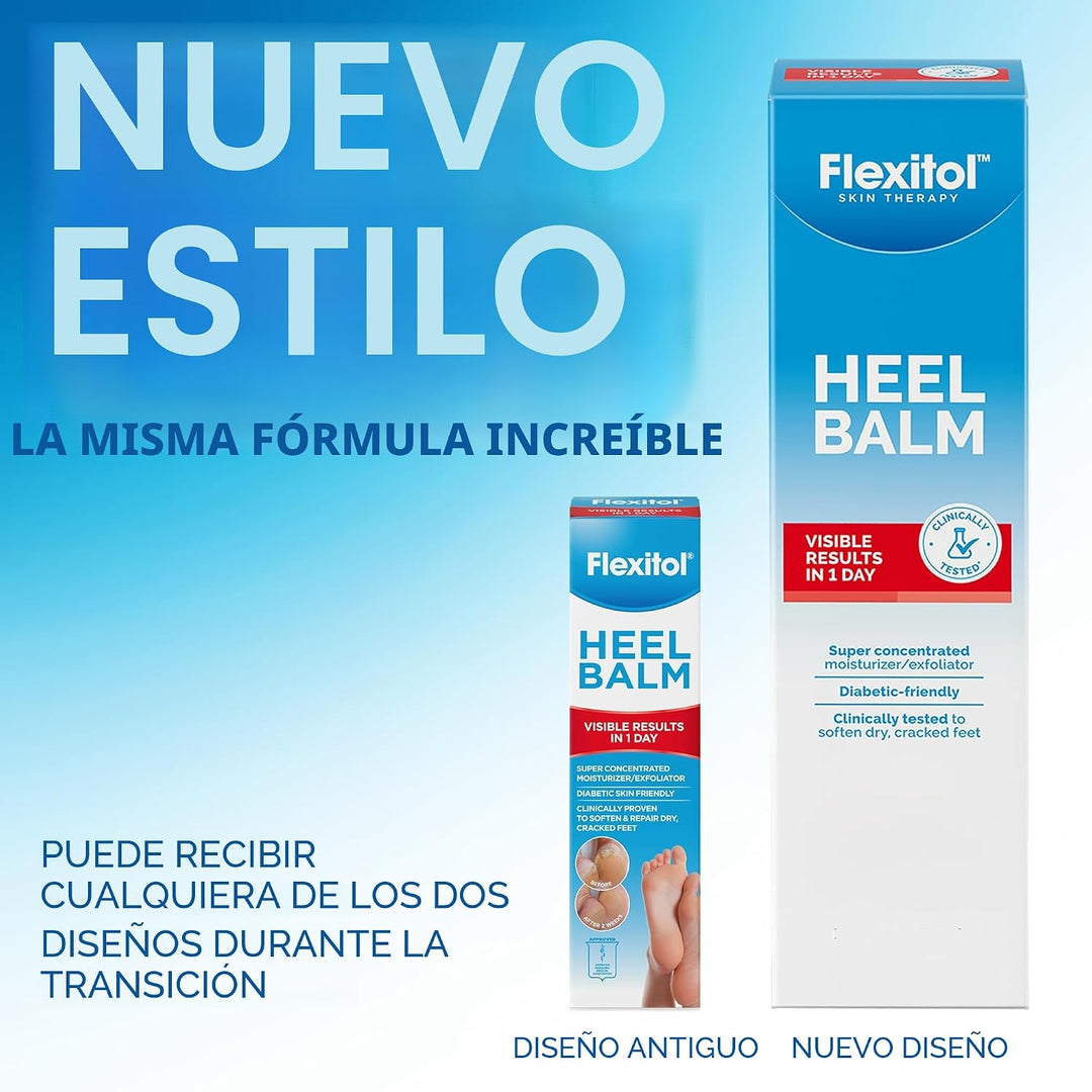 Flexitol Bálsamo para el talón, rica crema hidratante y exfoliante...