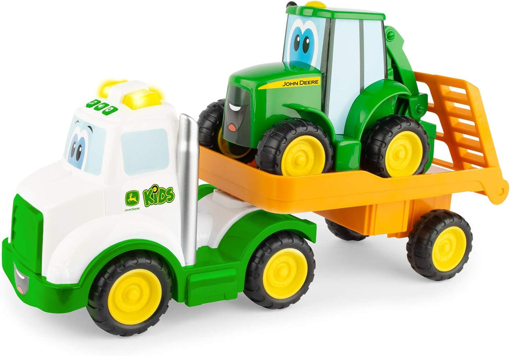 TOMY John Deere Farmin' Friends Hauling Set - Luces y sonidos