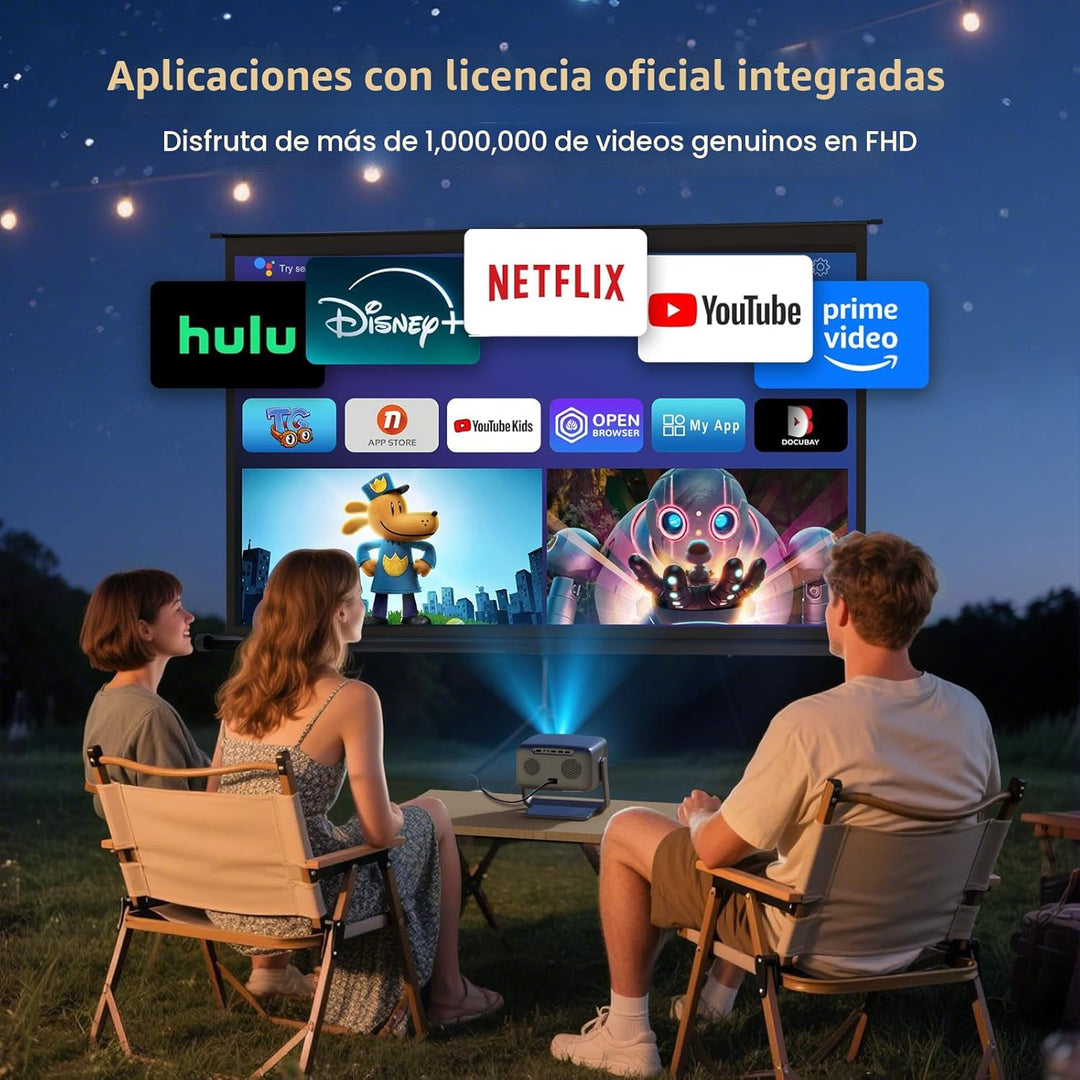 [3500 ANSI\/aplicaciones oficiales\/audio de 65W] Proyector 4K para...