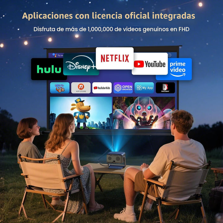 [3500 ANSI\/aplicaciones oficiales\/audio de 65W] Proyector 4K para...