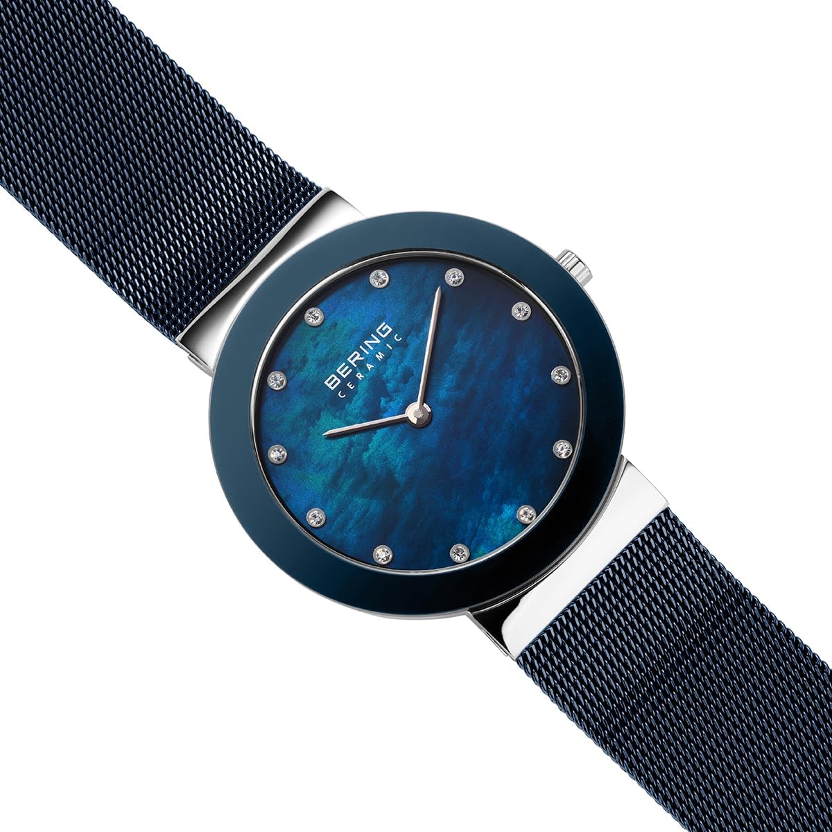 BERING Reloj analógico de cuarzo para mujer con correa de acero inoxidable y cristal de zafiro 11435-XXX_1
