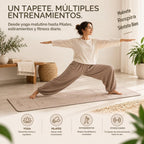 YOGATI® Esterilla de Yoga con Correa con Líneas de Alineación. Esterilla de Entrenamiento en Casa para Mujeres, Hombres y Niños. Esterilla de Yoga Gruesa Antideslizante para Pilates y Fitness