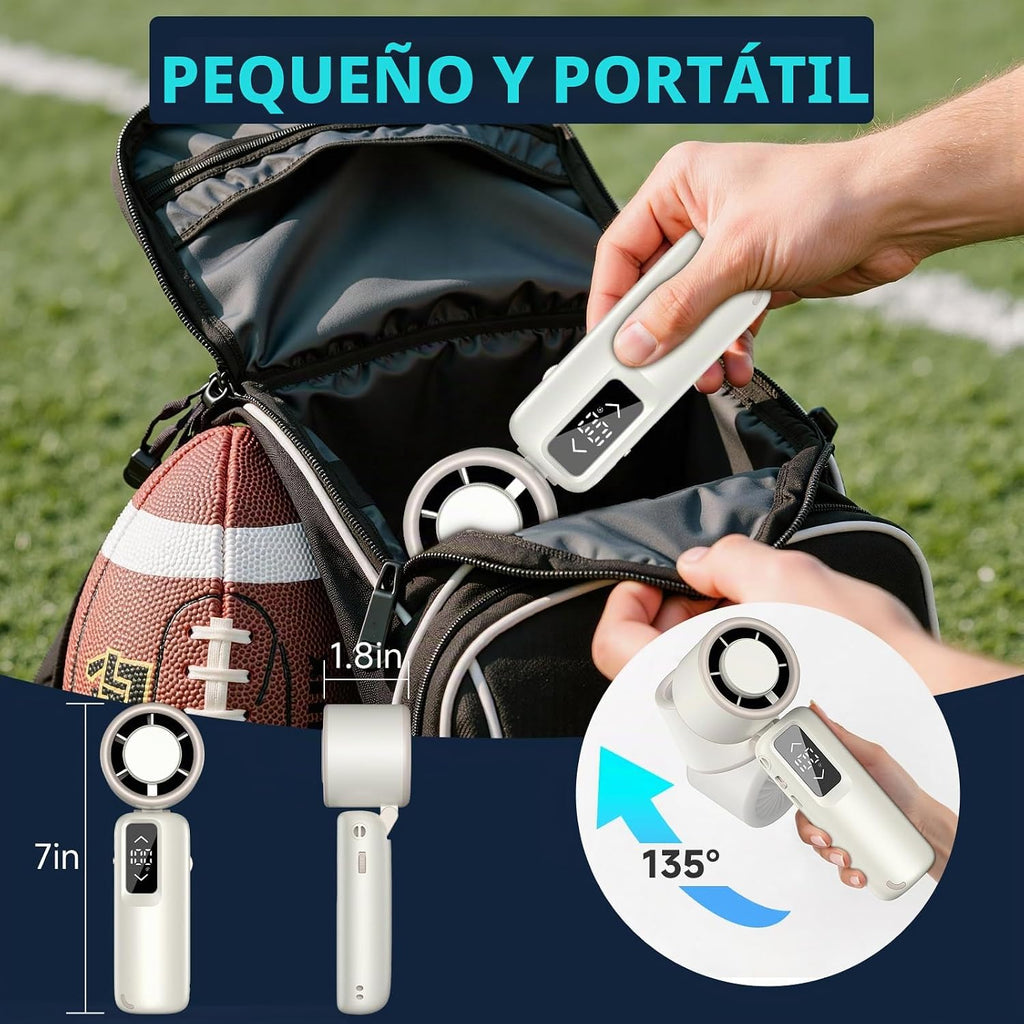 Guirngou Ventilador Turbo Portátil de Mano, Viento de 1-100 Velocid...