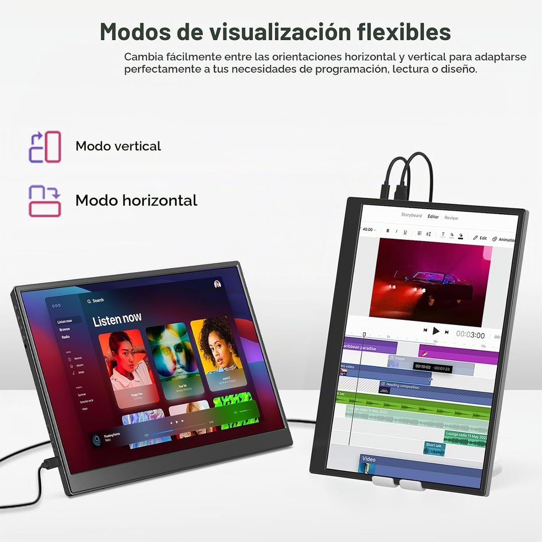 Anyuse Monitor portátil FHD 1920 × 1200 de 14 pulgadas \u2013 USB-C...