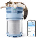PETGUGU Purificadores de aire para el hogar 360 ° filtro giratorio H13 HEPA