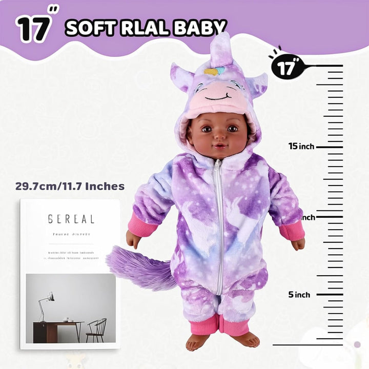BABESIDE - Muñecas de bebé negras, muñecas de bebé realistas de 15...
