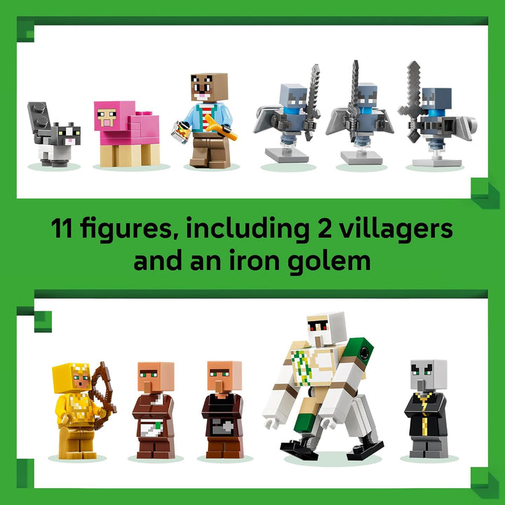 LEGO Minecraft Ataque a la aldea Evoker 21596 | Juguetes de constru...