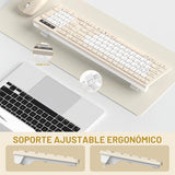 Combo de teclado y mouse inalámbricos silenciosos, teclado inalámbr...