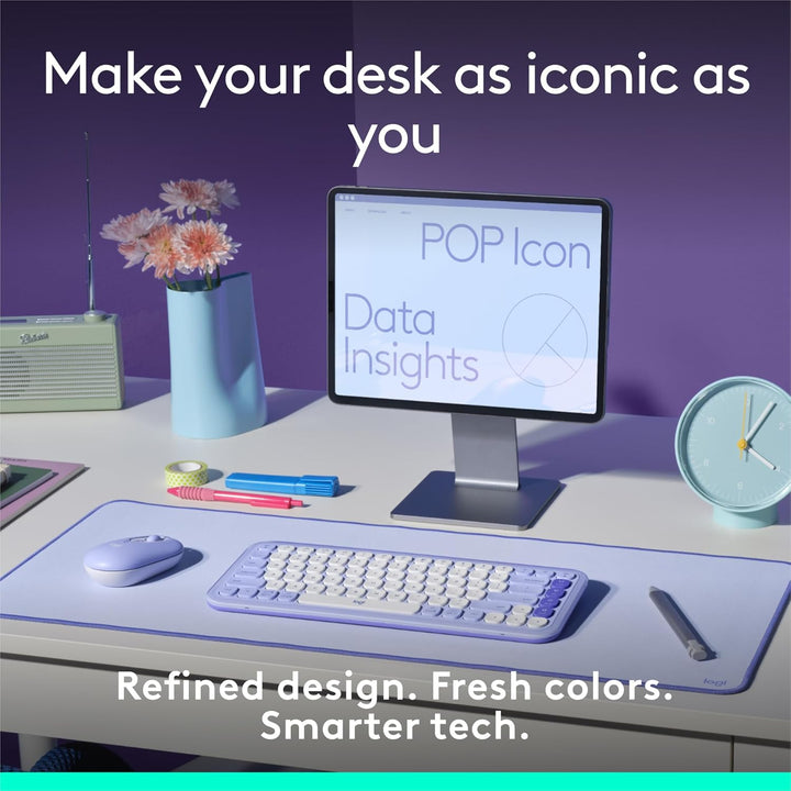 Logitech POP ICON Keys Teclado Inalámbrico Bluetooth, Escritura Cóm...