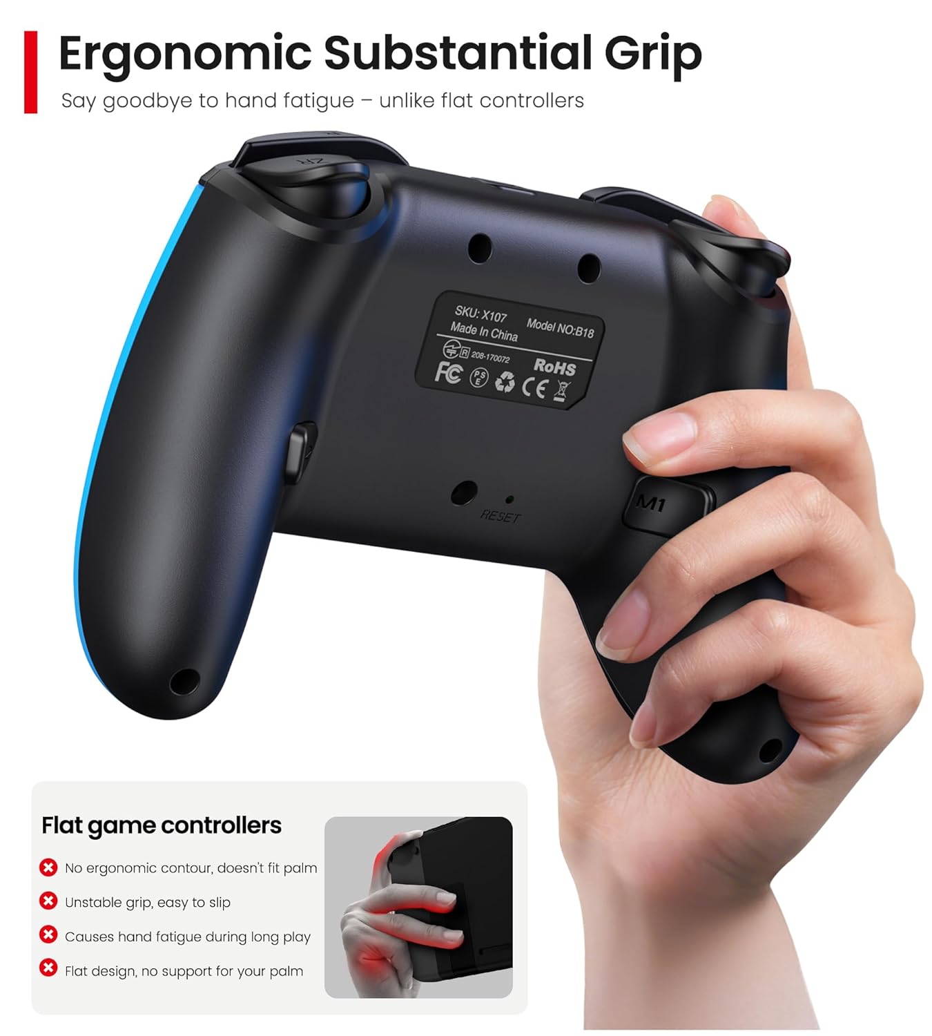 Wireless Switch Controller for Nintendo Switch\/Switch 2\/Lite\/OLE...