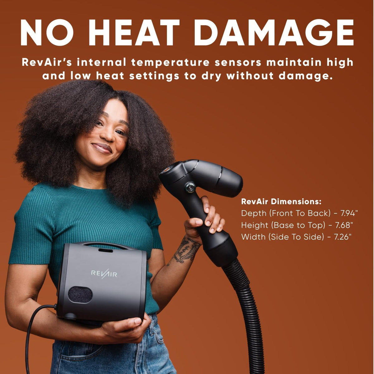 REVAIR - Secador de pelo con reverso de aire - Secador de pelo inno...