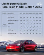 TAPTES Alfombrillas de piso para Tesla Model 3, de alta calidad, antideslizantes, impermeables, para todo tipo de clima, accesorios para el interior del automóvil, compatibles con el modelo 3 2023 2022 2021 2020 2019 2018 2017 (3 piezas para 2017-2023)