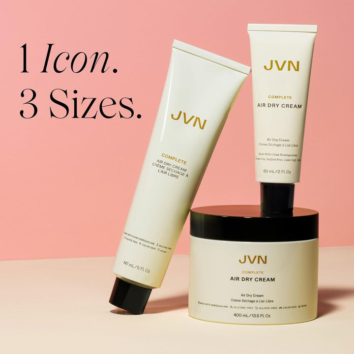 JVN No Heat - Crema completa de secado al aire, 13.5 onzas líquidas...