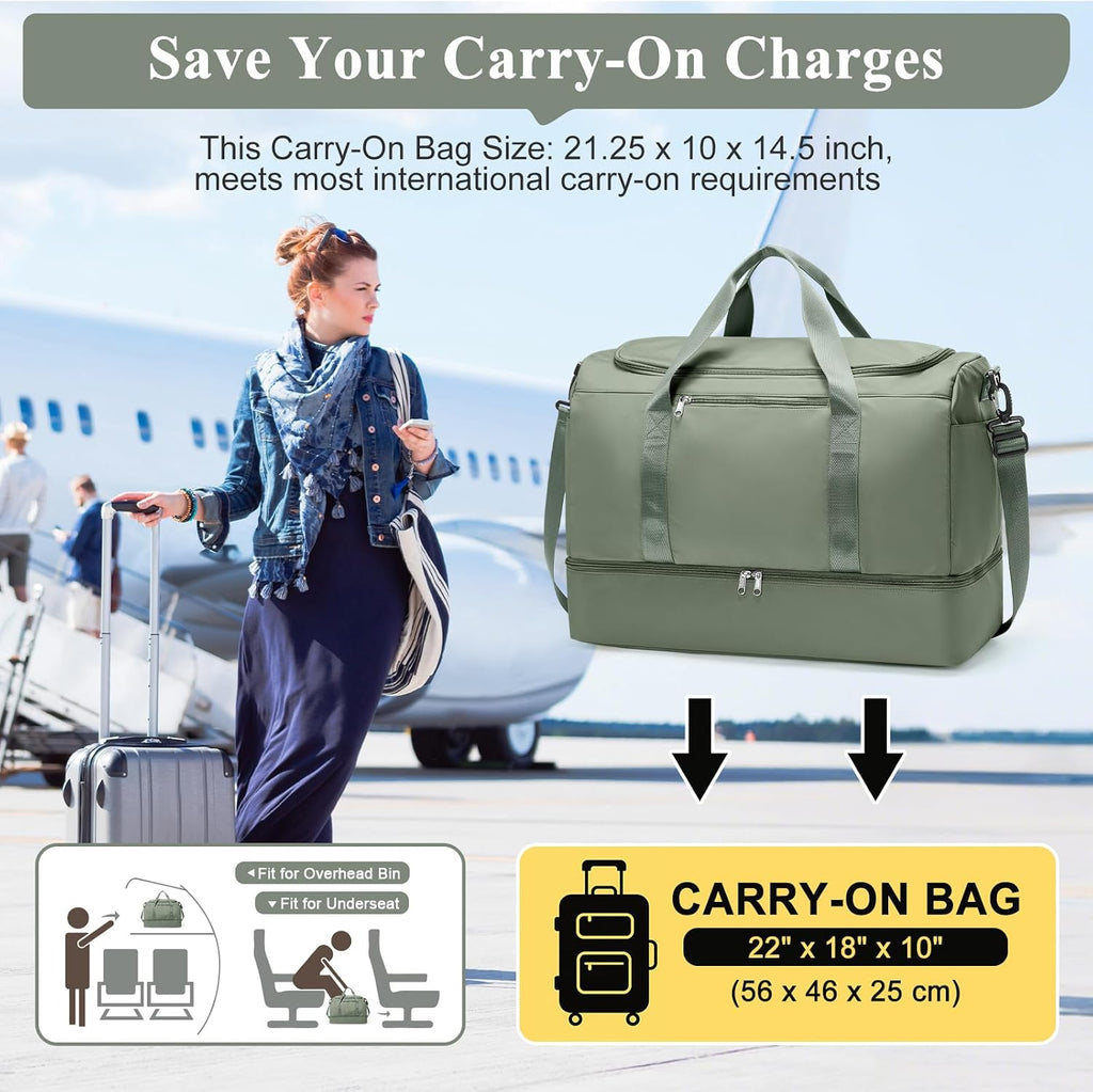 Bolsa de viaje extra grande, bolsas de mano de fin de semana para mujeres