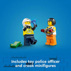 LEGO Coche de policía de la ciudad y persecución de autos