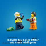 LEGO Coche de policía de la ciudad y persecución de autos
