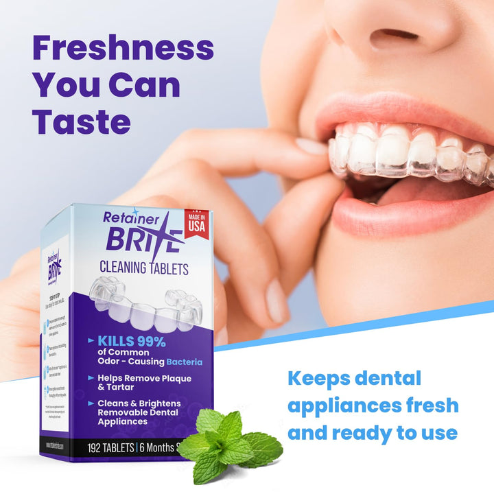 Retainer Brite \u2013 Pastillas limpiadoras para alineadores de Inv...