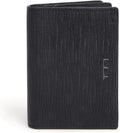 TUMI - Estuche para tarjetas Nassau con refuerzo - Cartera para hombre y mujer - Con ventana de identificación - Material de piel de napa