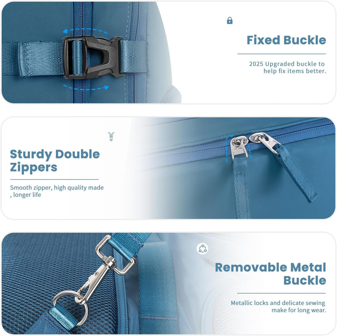 Mochila de Viaje Sinaliy, Azul profundo, X-Grande