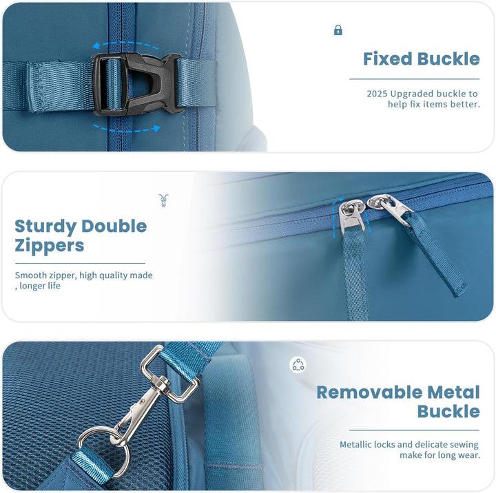 Mochila de Viaje Sinaliy, Azul profundo, X-Grande