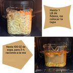 Cocina de vidrio para microondas y tocino, tapa de silicona, 4 pinchos de vidrio, 100 onzas