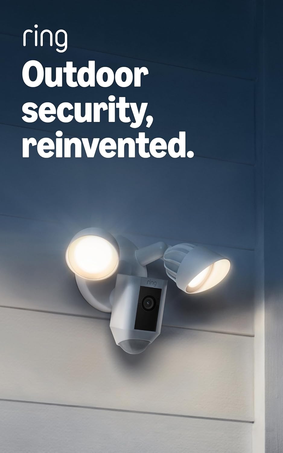 Ring Floodlight Cam Plus - Cámara con reflectores, alimentada por c...