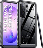 Temdan Funda impermeable diseñada para Samsung Galaxy S26 Ultra, lente y protector de pantalla integrados de grado militar, a prueba de golpes, a prueba de caídas, IP68 bajo el agua, carcasa completa para Galaxy S26 Ultra de 6.9 pulgadas, color negro