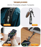 XKCZ Cable USB C de llavero 4 en 1 con pantalla V/A/W, carga rápida de 240