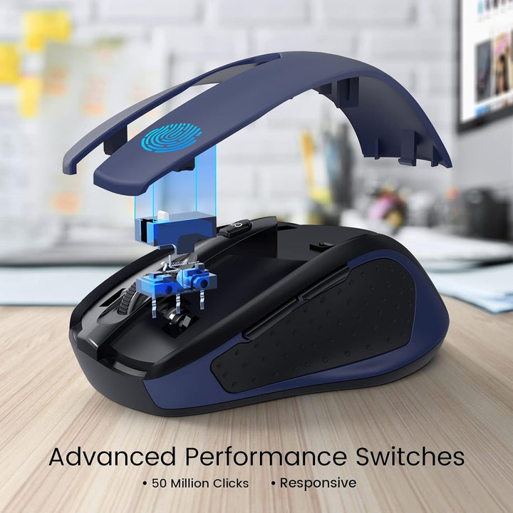 HOTWEEMS Ratón Inalámbrico, Ratón de Computadora D-09 USB Ratones I...