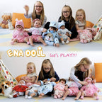 ENADOLL - Muñecas de bebé recién nacidas de 16 pulgadas, Rosa (Pink Mouse)