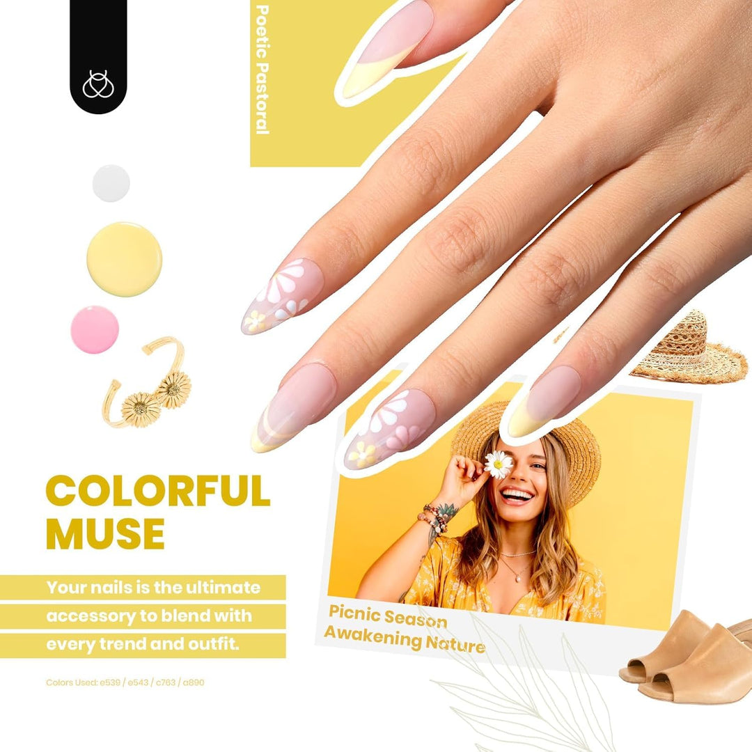Beetles - Juego de 44 esmaltes de uñas de gel, 36 colores coloridos...
