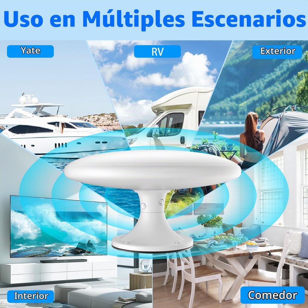 Antena de TV RV al aire libre para cámper, antena digital RV montaje en
