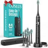 Cepillo de dientes eléctrico sónico COSLUS C40 para adultos, 47000V...