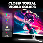 CRUA Monitor curvo para juegos FHD 1080P 200Hz de 27 pulgadas, 1800...