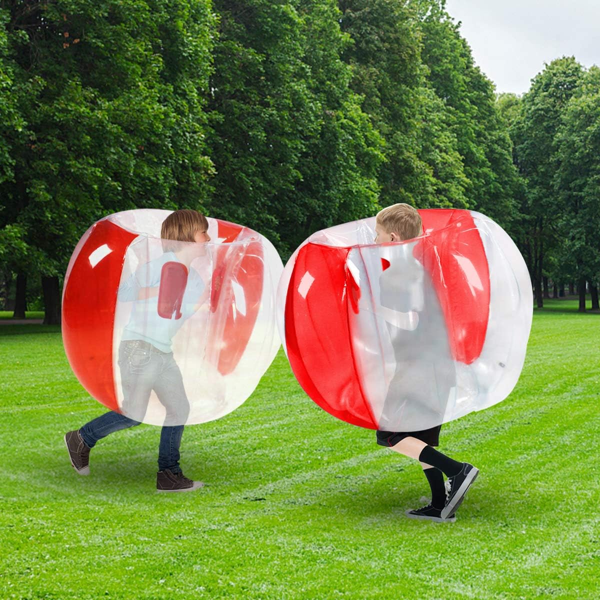 ZHUYNXIR 2 piezas de pelotas Sumo para niños, pelotas de parachoques para niños, pelota Sumo para niños, pelota de juego de césped para niños para juegos de equipo al aire libre para 3+ años (36