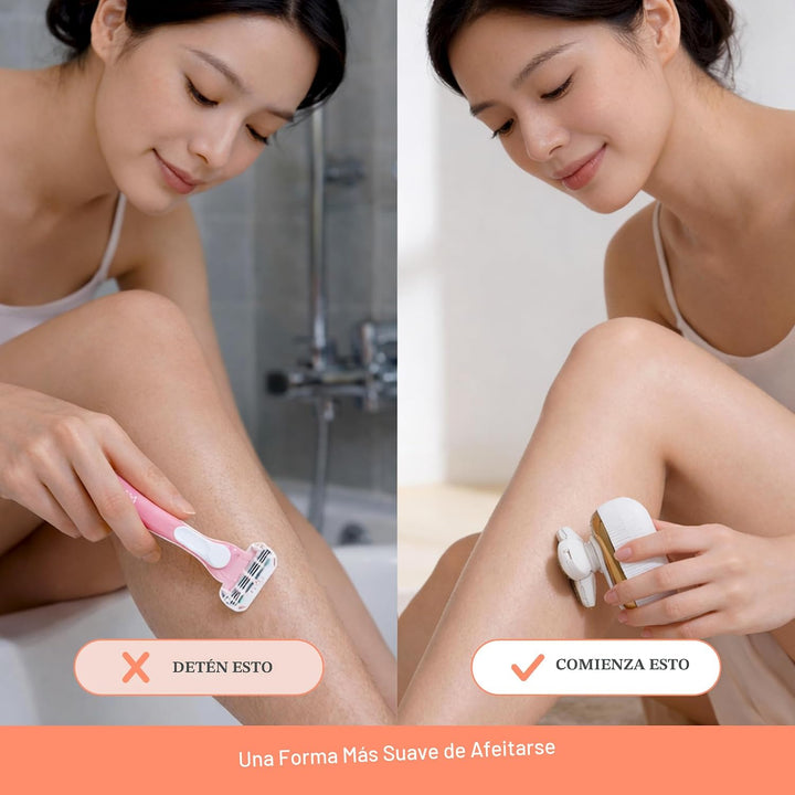 Groomie Hers LuxePro - Afeitadora eléctrica corporal para mujer, af...