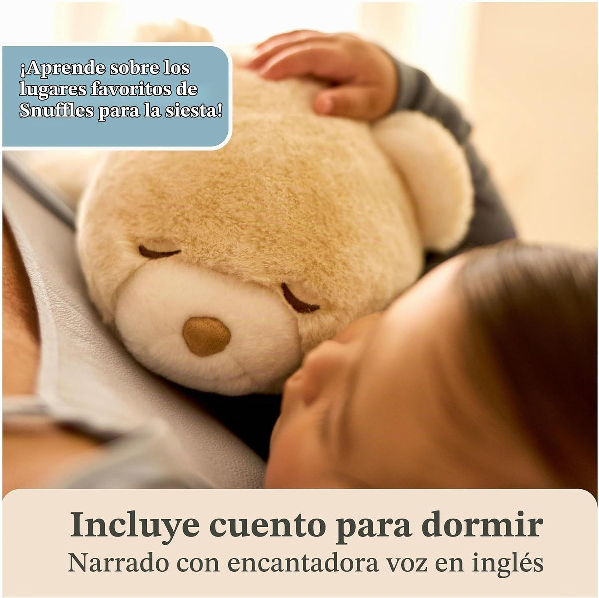 GUND Baby Snuffles Soother 9-Inch Teddy Bear Musical Toy y Sleep Aid